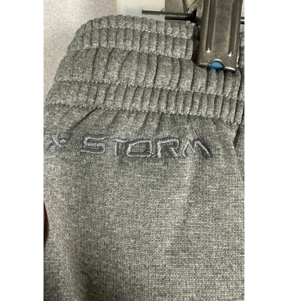 Under Armour Storm Pants Mens Medium Grey Loose Fit Sweatpants Stretch Waist